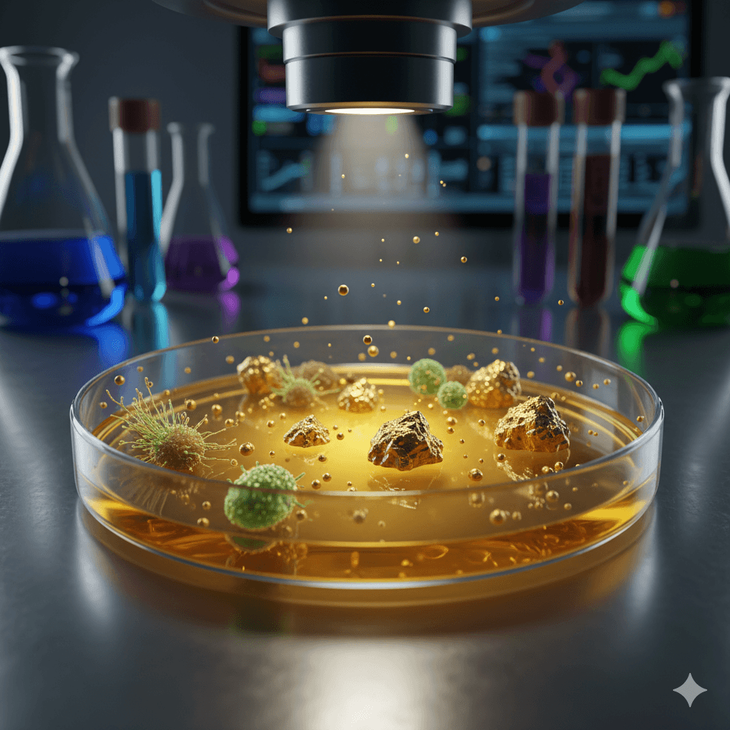 Czy złoto można „wyhodować” z bakterii? – mikroorganizmy, które potrafią wydobywać metale z minerałów